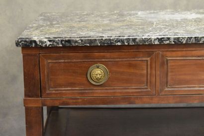 Jean DEMOULIN (1715-1798).
Console en acajou...