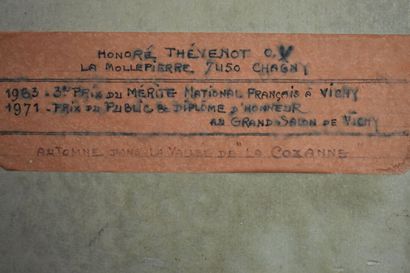 Honoré THEVENOT (XXème siècle), Automne dans...