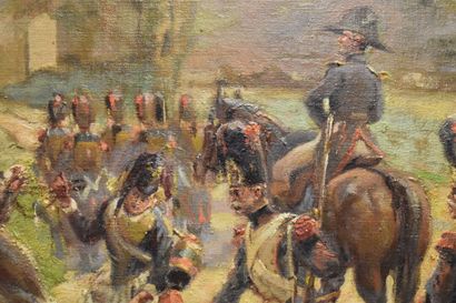 Charles Eugène BUNEL (1863-?), Soldats dans...