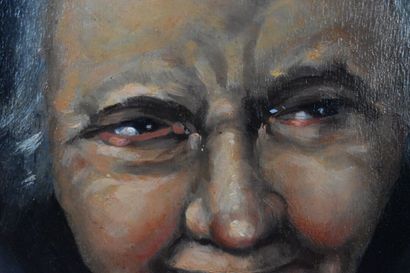 Claude PALLOT (1901-1987), Portrait de vieille...