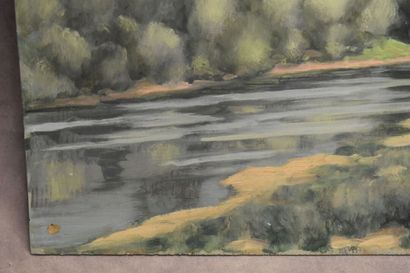 Claude PALLOT (1901-1987), Charbonnat, huile...
