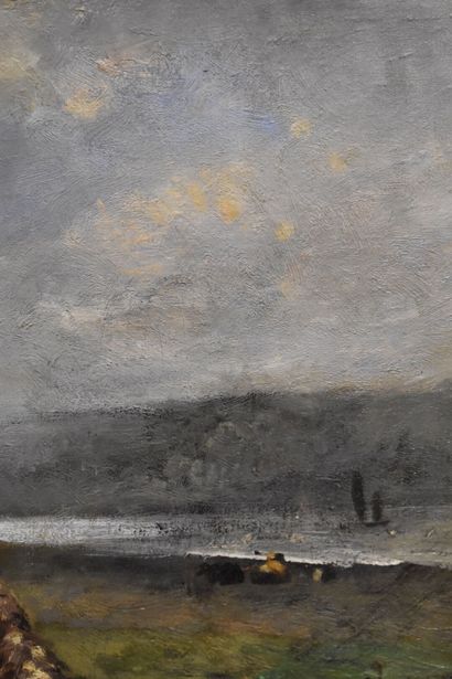 Jules E. DE LA ROCHENOIRE (1825-1899), Vache...