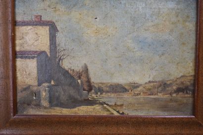Ecole française du XIXe siècle, Villa en...