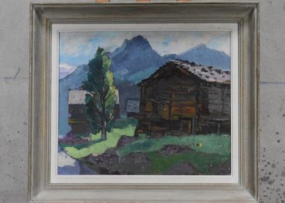 Raymond ROCHETTE (1906-1993), Chalet en bord...