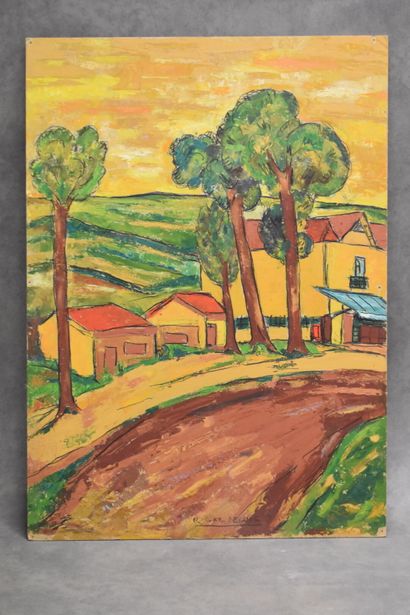 Raymond GAY BELLILE (XX), Au bord de la route,...