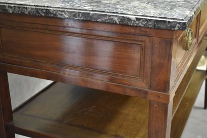 Jean DEMOULIN (1715-1798).
Console en acajou...