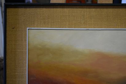 Bernard RAIGNEAU, Coucher de soleil, huile...