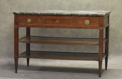 Jean DEMOULIN (1715-1798).
Console en acajou...