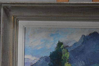 Raymond ROCHETTE (1906-1993), Chalet en bord...