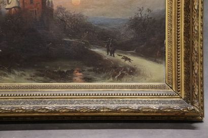 École européenne du XIXe, Paysage de château...