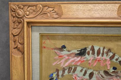 Homard. 
Ecole japonaise du XXe siècle, Homard,...