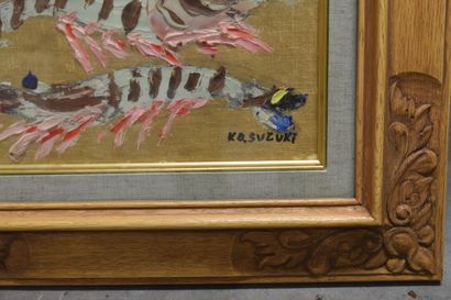 Homard. 
Ecole japonaise du XXe siècle, Homard,...