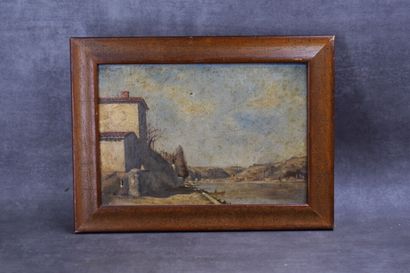 Ecole française du XIXe siècle, Villa en...