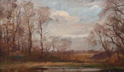 Raymond DESVARREUX (1876-1961) Paysage, huile...
