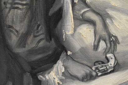 Jean CARREL (XXe siècle). Femme au révolver,...