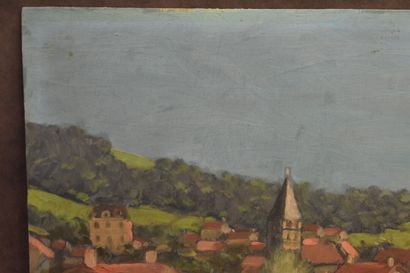 Claude PALLOT (1901-1987), Charbonnat, huile...