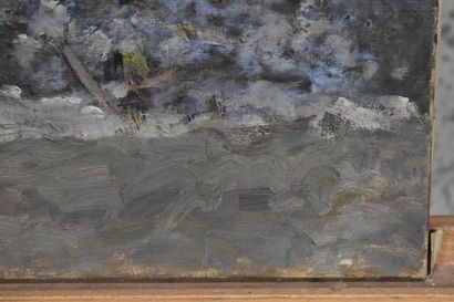 Paysage enneigé,
Ecole du XXe siècle, Paysage...