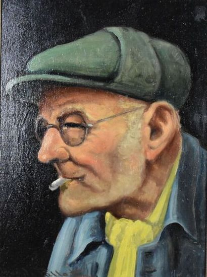Claude PALLOT (1901-1987), Portrait d'homme...