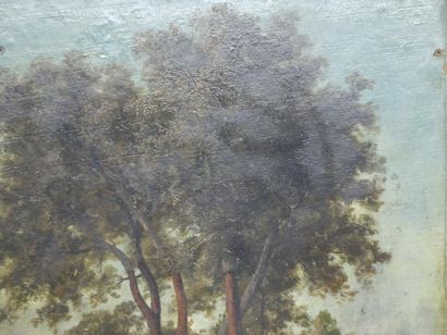 Édouard Louis CAUVIN (1817-1900). Paysage...