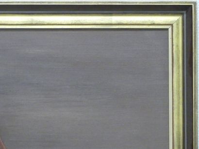 Pierre HOURIET (1933-). Nu allongé, huile...