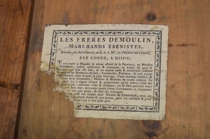 Jean DEMOULIN (1715-1798).
Console en acajou...