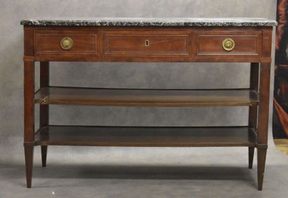 Jean DEMOULIN (1715-1798).
Console en acajou...