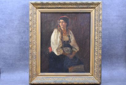 Gitane aux mains jointes,
Ecole du XXe siècle,...