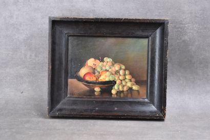 F.G LEROY (XXe siècle), Pommes et raisins,...