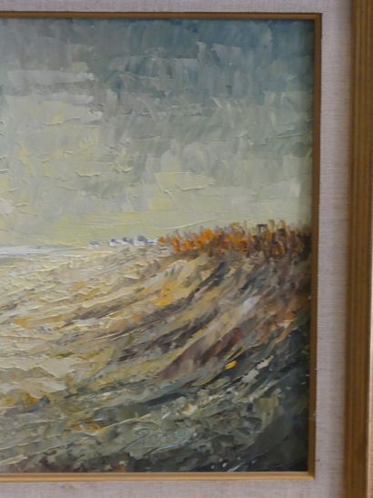 Michel PERNES (1943), , La plage en Octobre,...