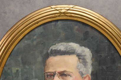Paire de portraits
Ecole du XIXème siècle,...