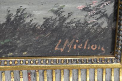 Lucien MICHON (1887-?)., Arbre fleuri en...