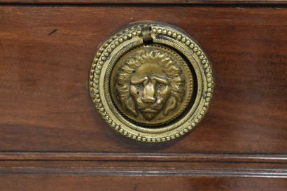 Jean DEMOULIN (1715-1798).
Console en acajou...