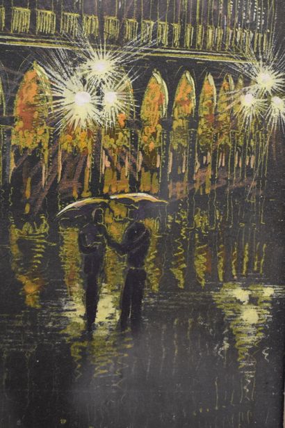 Émile BOLLE-REDDAT (XX), Venise, tempera...