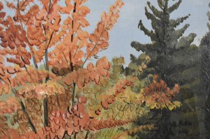 Marcel MAILLARD (1922), Recto : Vue sur rivière...