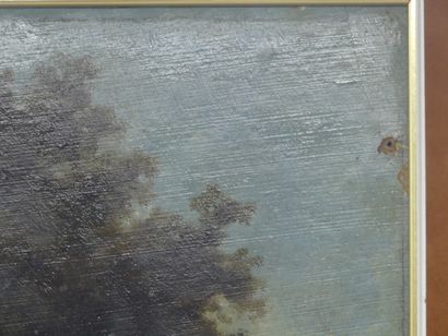 Édouard Louis CAUVIN (1817-1900). Paysage...