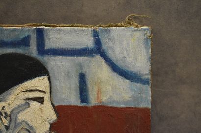 Pierrot et une femme
Ecole française du XXe...