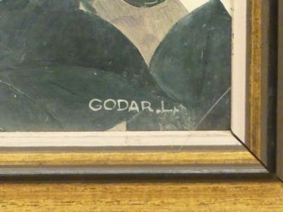 Luc GODAR (1942), Les Roses en hiver, huile...