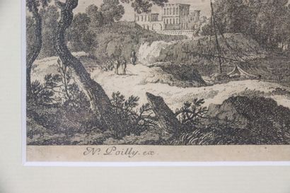 School of the XIXth century, View of beach...