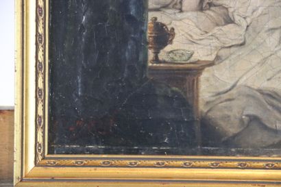 Work of the XIXth century, Woman lying down...