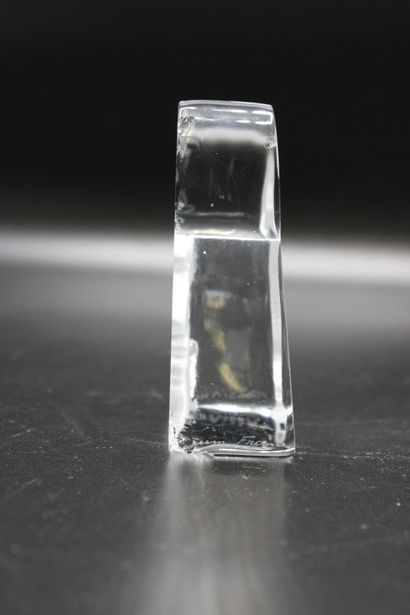 DAUM. Meeting of a transparent glass vide-poche...