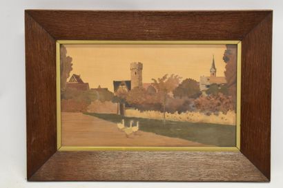 Charles SPINDLER (1865-1938). Landscape,...