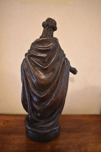Vierge de l'Immaculée Conception en bois...