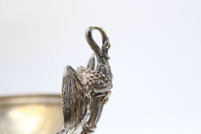 Coupe en argent 925 à prises en forme de...