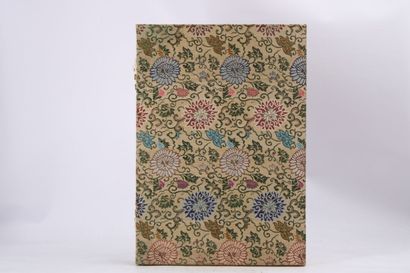 JAPAN. Box containing four bound notebooks...