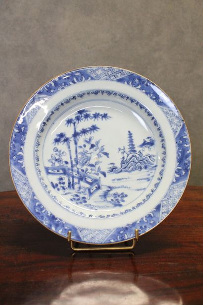 CHINE - Compagnie des Indes 
Suite of 4 porcelain...