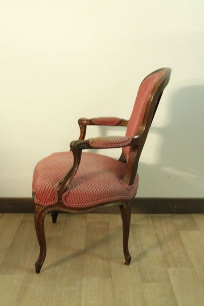 Ensemble de quatre fauteuils cabriolets en...