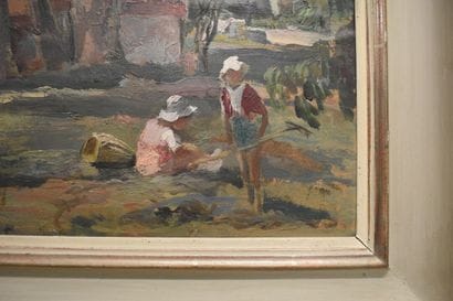Nanette GENOUD (1907-1987), Landscape with...