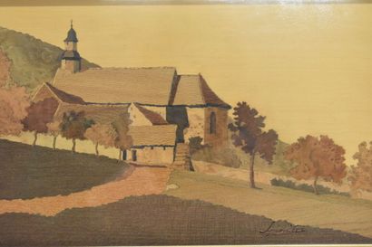 Charles SPINDLER (1865-1938). Landscape,...