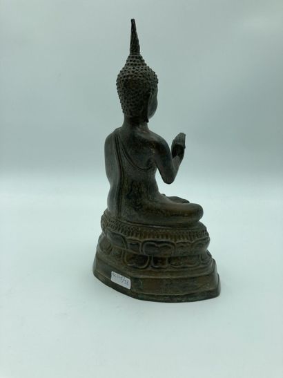 THAILANDE - ASIE 
Seated Buddha in bronze....