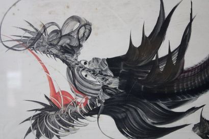 Ecole du XXe siècle 
Ink drawing, representing...